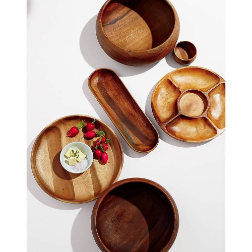 Alternative view of Albizia Wooden Oval Platter 42x14cm UT004