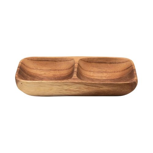 Double Acacia Wooden Platter 16x8x2.5cm UT036