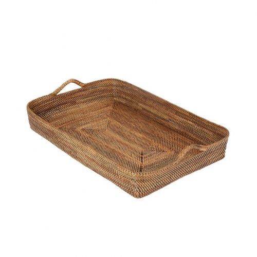 Rattan Serving Tray Rectangular With Handle UT071
