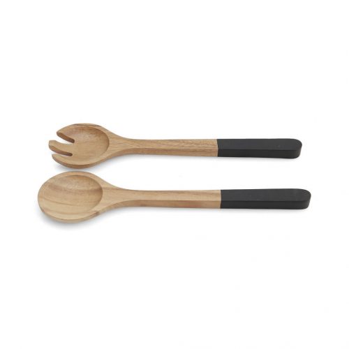Alternative view of Acacia Wood Salad Bowl Set 3 UT365