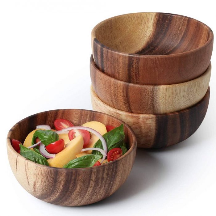 Acacia Wood Salad Bowl Set 3 UT365 - Wholesale Supplier In Vietnam - Utior®