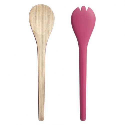 Bamboo Salad Servers Pink Set of 2 UT435