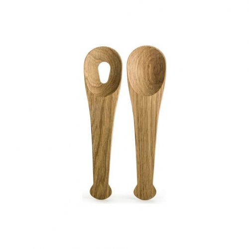 Oak Wood Salad Servers UT438
