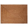 Rectangle Rattan Placemat - Honey Brown