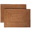 Rectangle Rattan Placemat - Honey Brown UT500 3 rectangle rattan placemat honey brown ut500 2