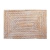 Rectangle Rattan Placemat - White UT501