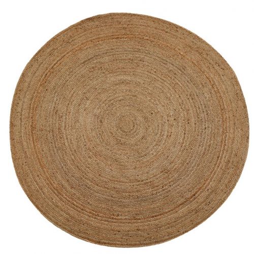 Round Natural Jute Rug 90cm UT466