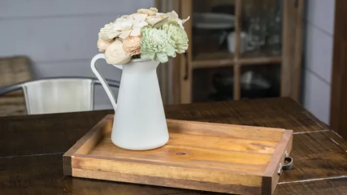 DIY wooden serving trays