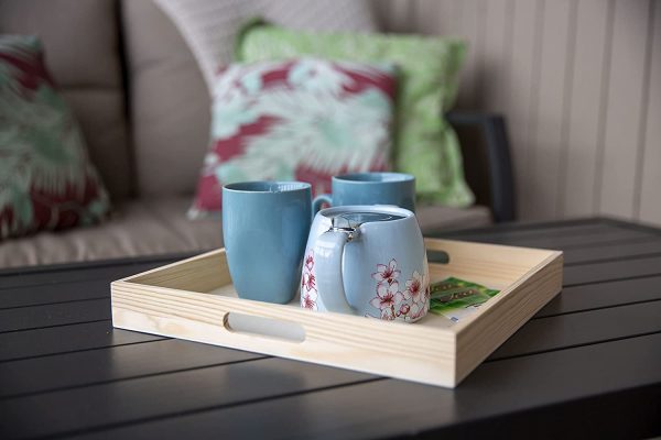 unfinished wooden trays