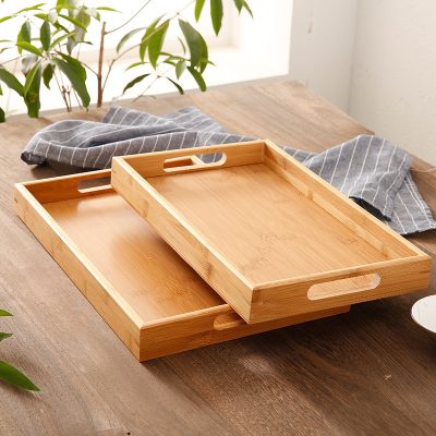 wooden serving trays with handles