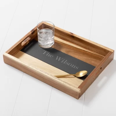 personalized wooden serving trays