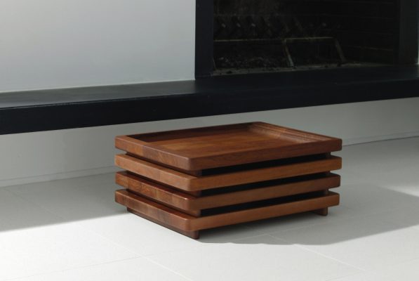 stackable wooden trays
