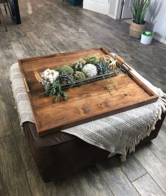 wooden trays for ottoman