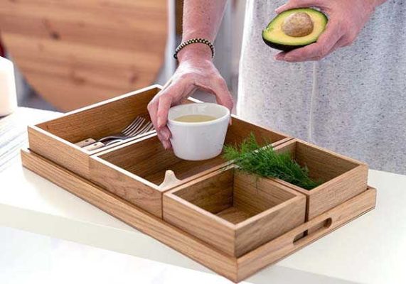 handmade wooden serving trays