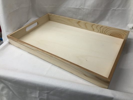paintable wooden trays