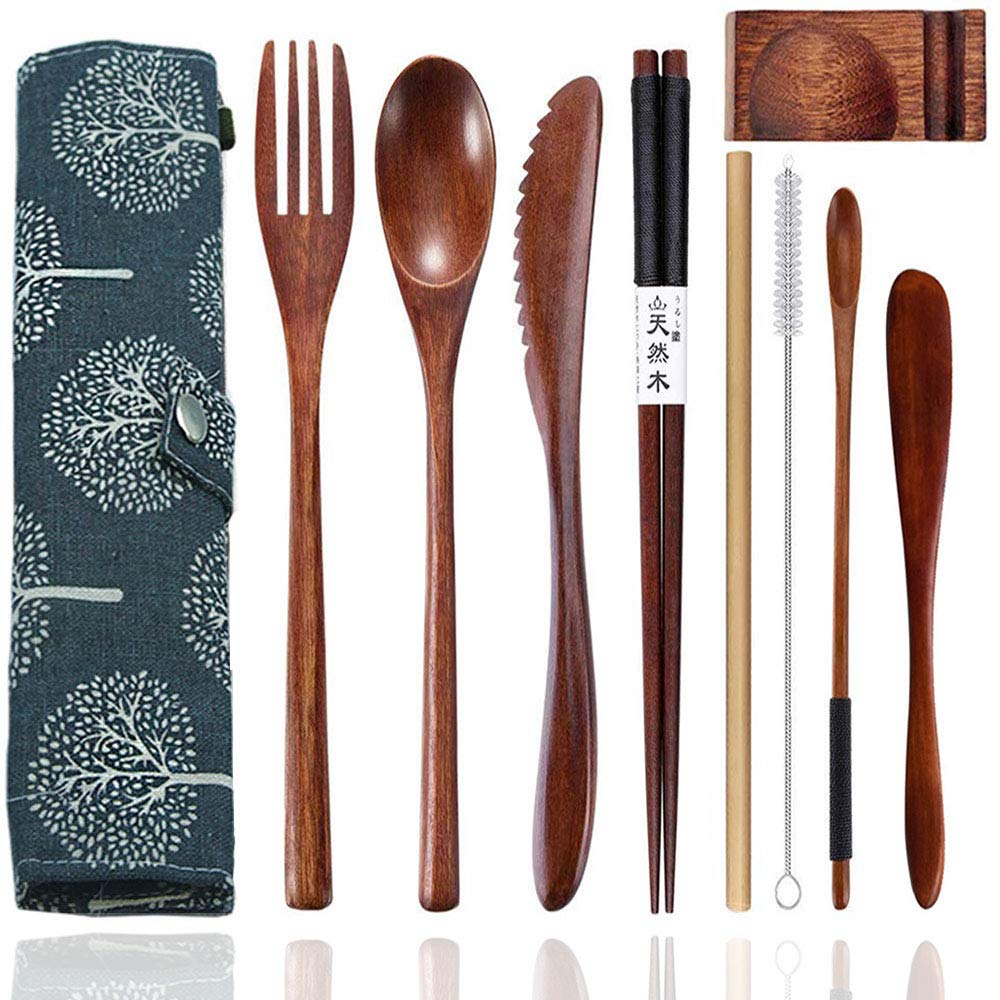 wooden cutlery set