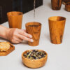 Wooden Cups UT576 3 Wooden Cups UT5762